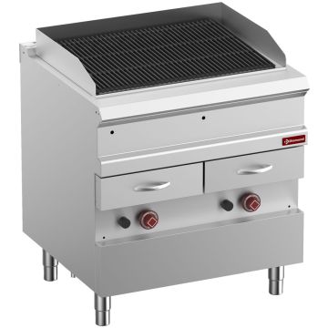 Gas Dampfgrill, "doppelseitiger" Gusseisenrost, Modul 1/1 - G7/GVQA8-N