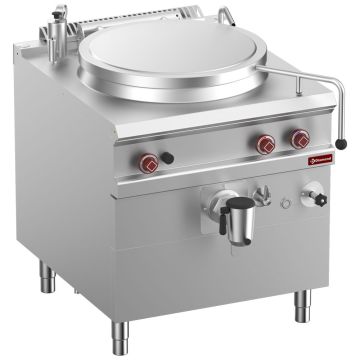 Gas-Kochkessel, Becken 100 Lit., in direkt beheizt, auf Unterbau - G9/M10I8-N