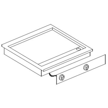 Elektrische Grillplatte glatt, 400V